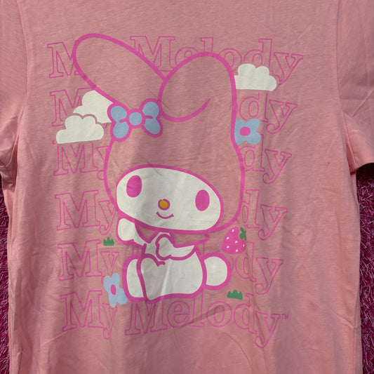 My Melody Kawaii Strawberry Fields Forever Sanrio T-Shirt Extra Small