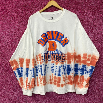 NFL AFC West Denver Broncos Tie-Dye long Sleeve Shirt 2XL