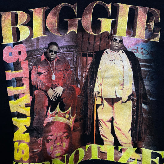 Notorious B.I.G. Hypnotize Graphic Black Cropped Long-Sleeve Sweatshirt Small