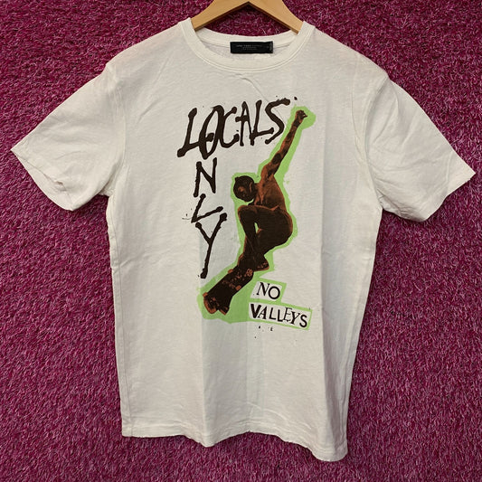 Junk Food Clothing Locals Only No Valley Vintage Style Graphic Tee Small
