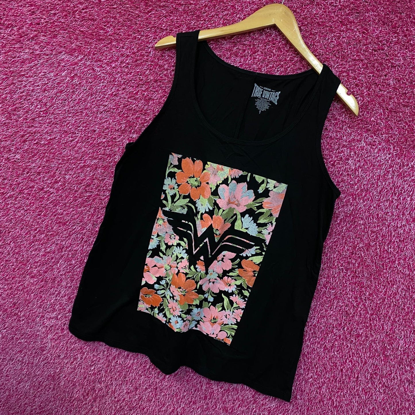 Wonder Woman Flower Tank Top Plus size 1