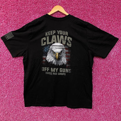Bass Pro Shops "Claws Off My Guns" Graphic T-Shirt 2XL