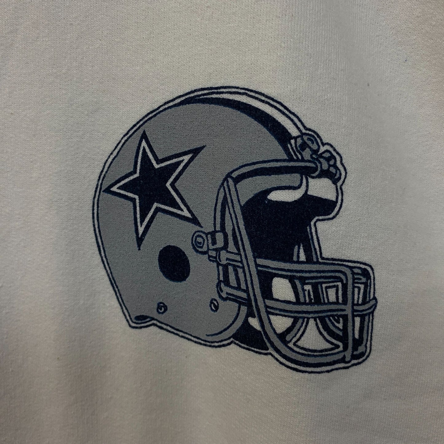 Junk Food Dallas Cowboys Star Sleeve Helmet Logo Crewneck Sweatshirt Small