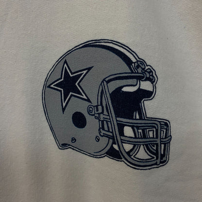 Junk Food Dallas Cowboys Star Sleeve Helmet Logo Crewneck Sweatshirt Small