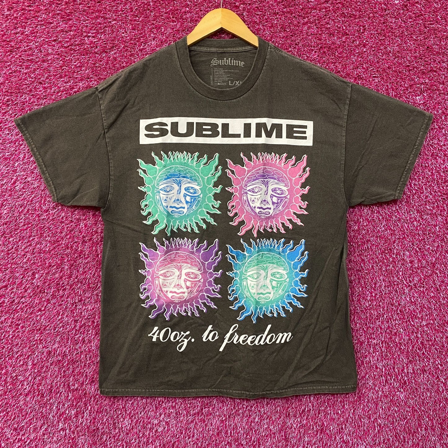 Sublime 40 Oz. To Freedom Sun Logo T-Shirt L/XL