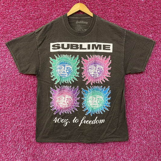 Sublime 40 Oz. To Freedom Sun Logo T-Shirt L/XL
