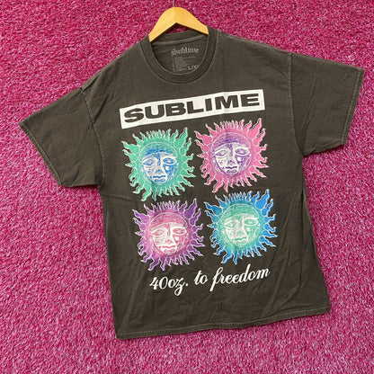 Sublime 40 Oz. To Freedom Sun Logo T-Shirt L/XL