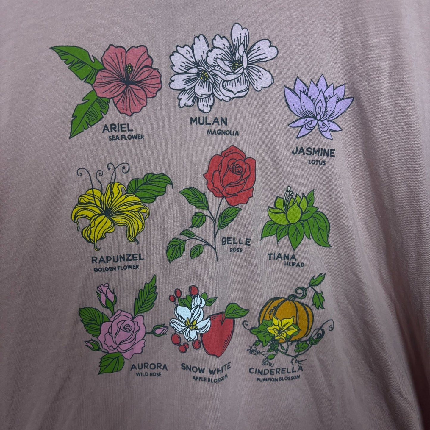 Disney Princess Flower women’s plus size T-shirt 6