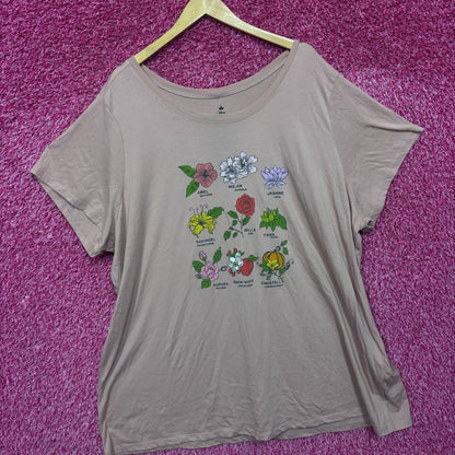 Disney Princess Flower women’s plus size T-shirt 6