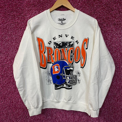 Junk Food Clothing Denver Broncos Conversion Flea Market Crew Fleece Small