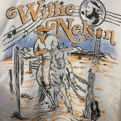Willie Nelson Blue Skies Graphic Sweatshirt Medium