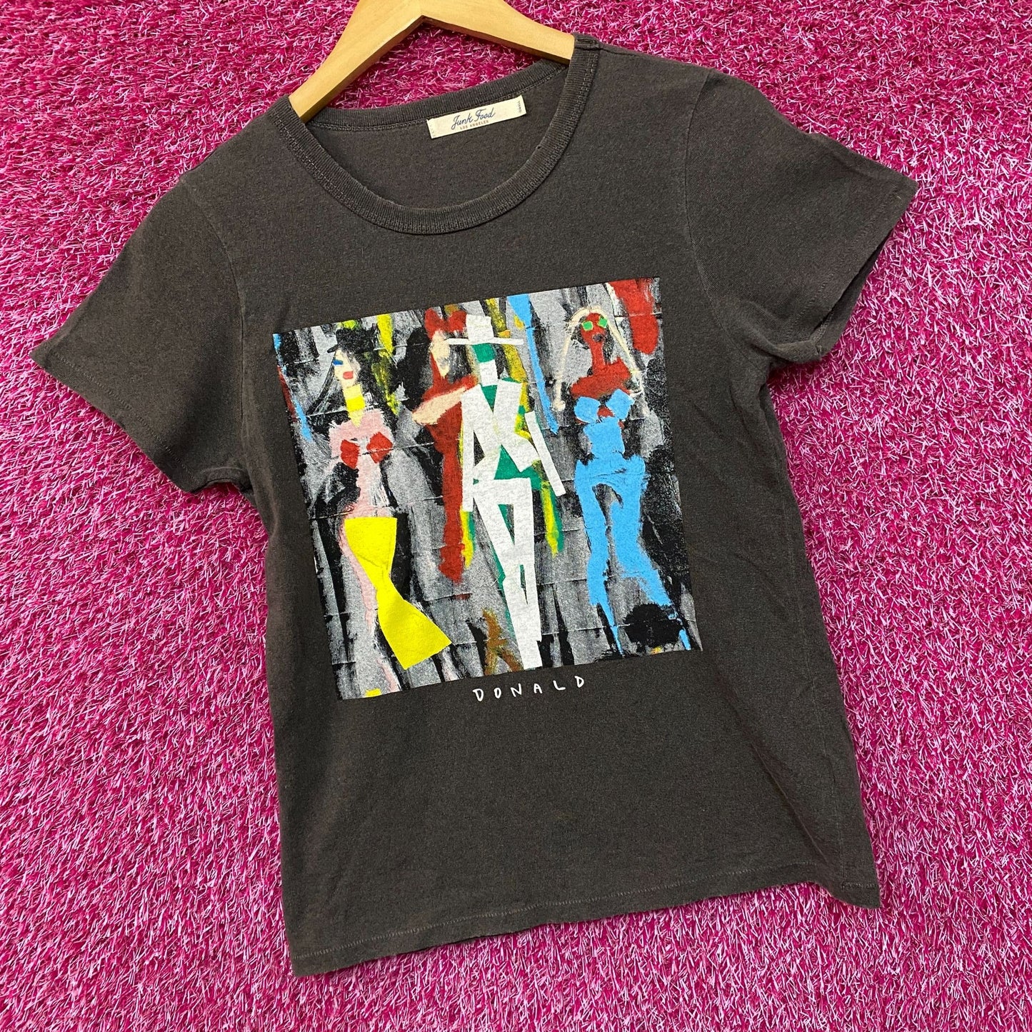 Donald Junk Food Art Womans Tshirt size Small