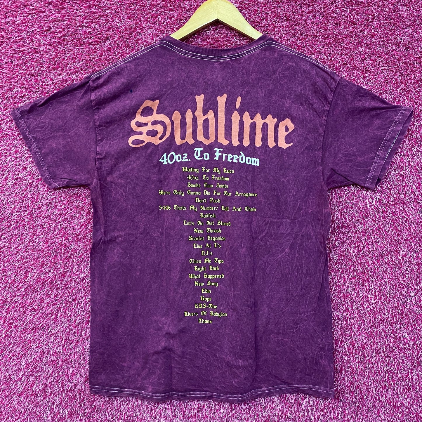 Sublime 40 Oz. To Freedom Album Sun Logo T-Shirt Large