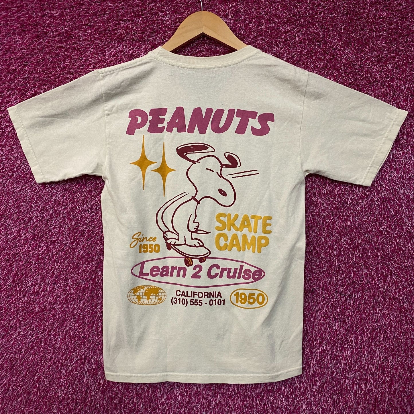 Peanuts Snoopy Skate Camp Graphic T-Shirt XL