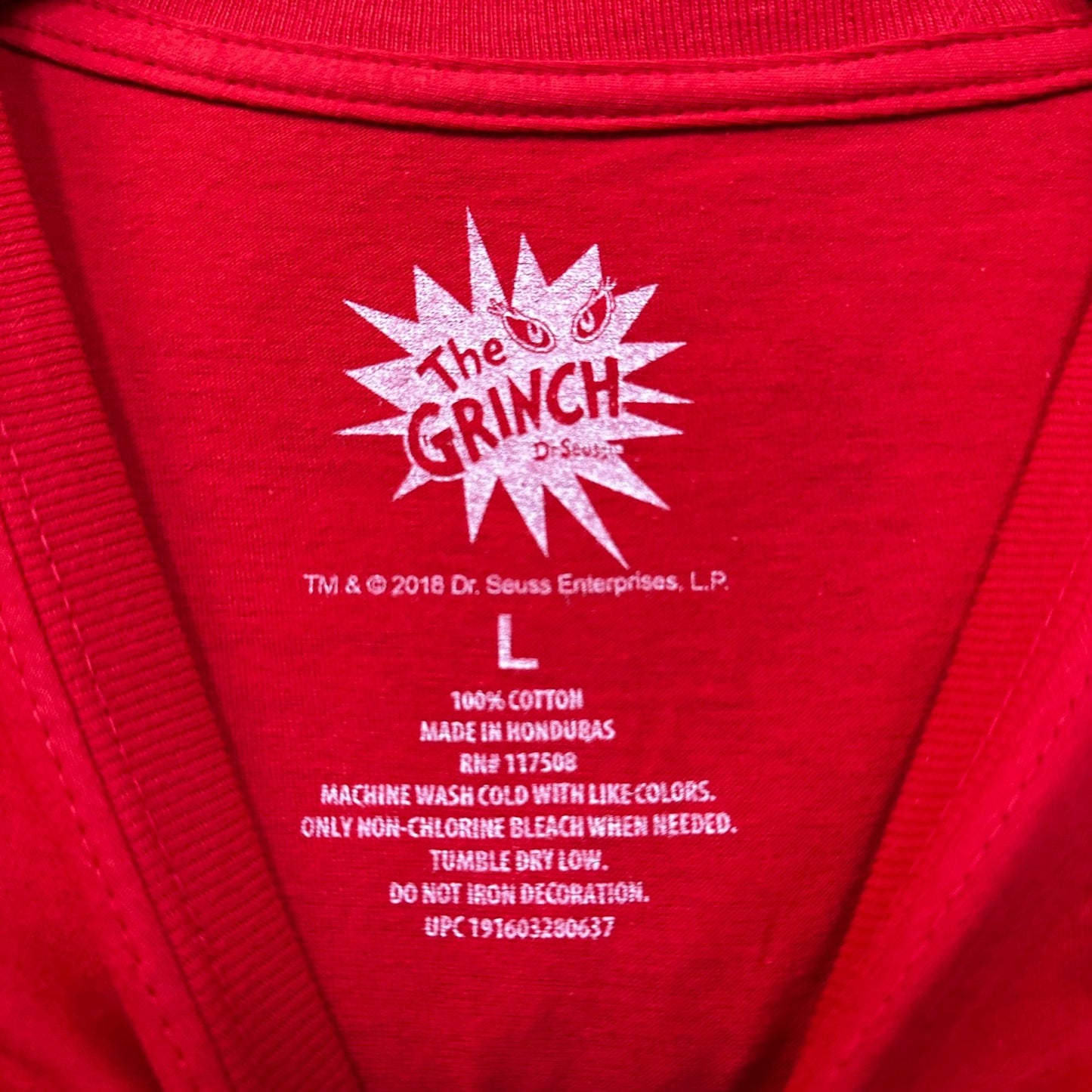 How The Grinch Stole Christmas Dr Seuss Naughty List Tee L