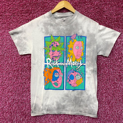 Rick and Morty Infected tiedye Tshirt size Small