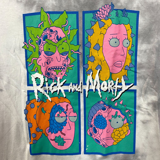Rick and Morty Infected tiedye Tshirt size Small