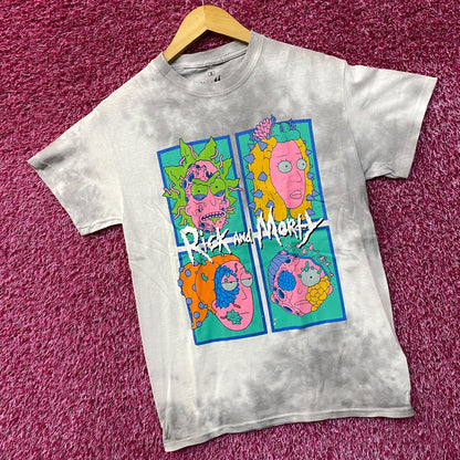 Rick and Morty Infected tiedye Tshirt size Small