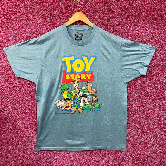 Disney Pixar Toy Story Group Portrait Blue T-Shirt XL