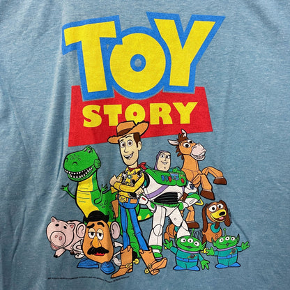 Disney Pixar Toy Story Group Portrait Blue T-Shirt XL