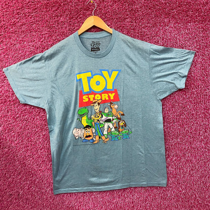 Disney Pixar Toy Story Group Portrait Blue T-Shirt XL