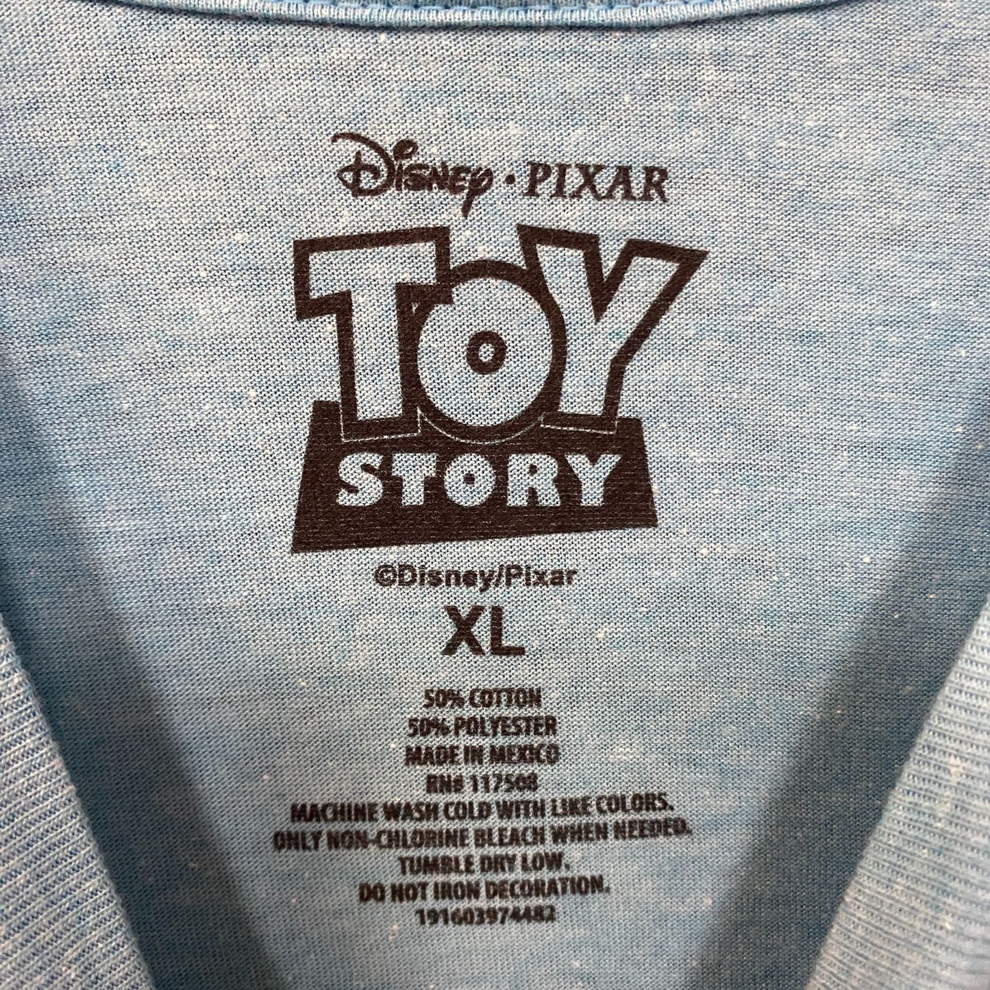 Disney Pixar Toy Story Group Portrait Blue T-Shirt XL