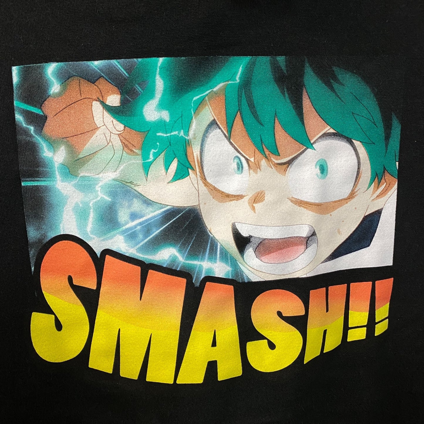 My Hero Academia Deku Smash Punch Anime Hoodie size Medium