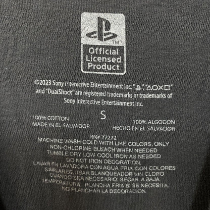 PlayStation Logo Japanese Katakana Graphic T-Shirt Small