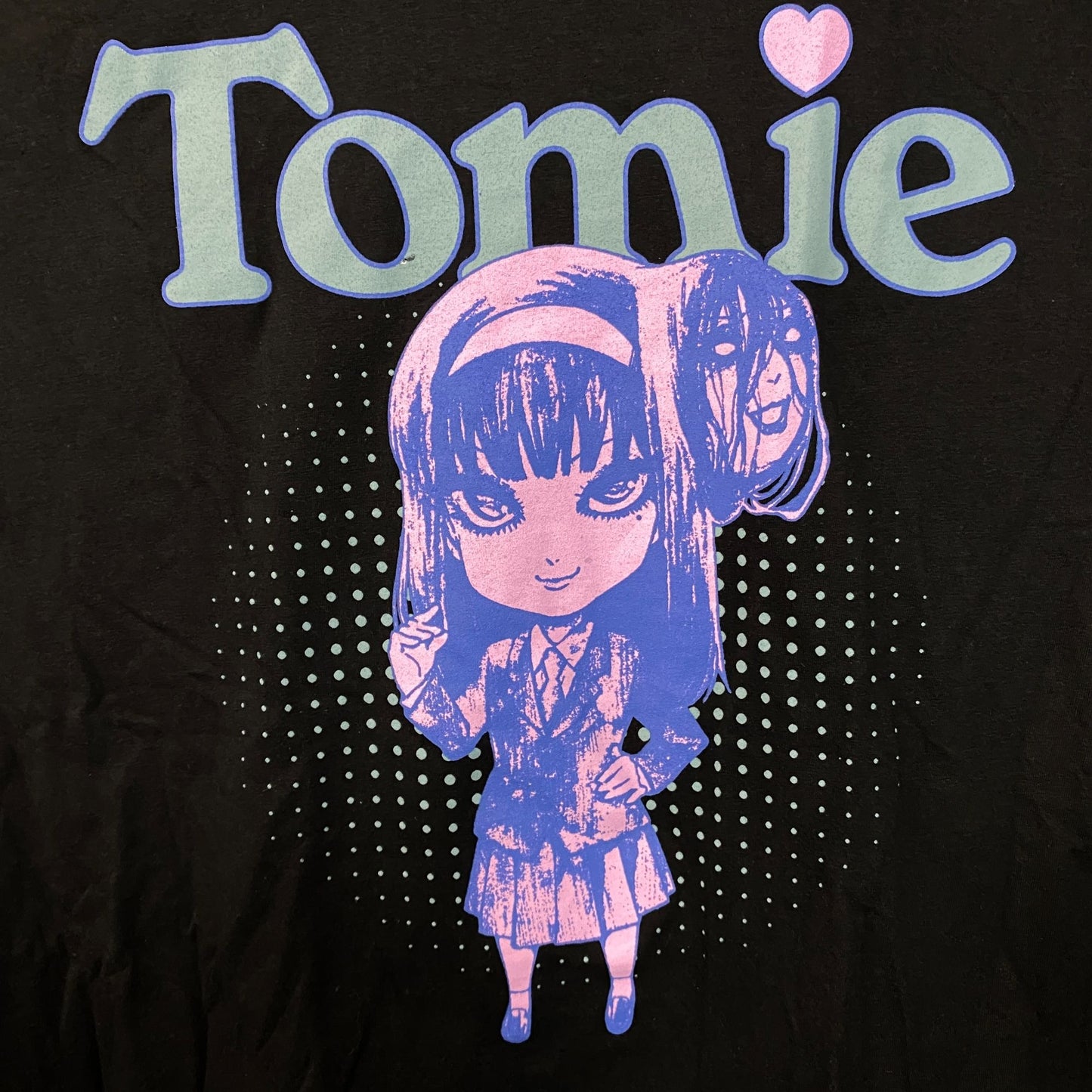 Junji Ito Tomie Chibi Tonal Horror Manga T-shirt Large
