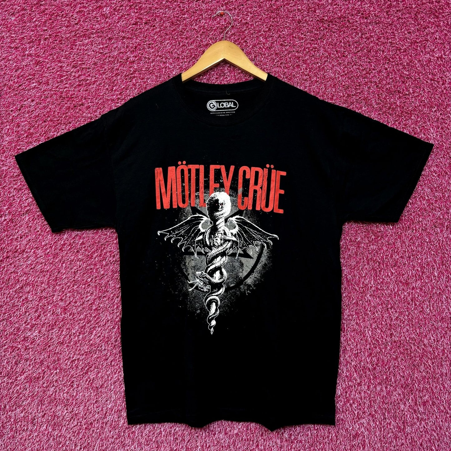 Motley Crue Dr Feel Good Album Cover Art Heavy Metal Tee L