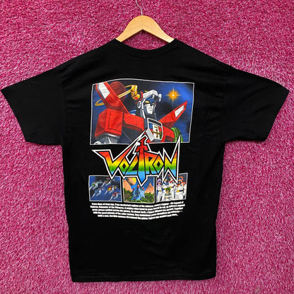 Voltron: Defender of the Universe Character Panels Retro Graphic T-Shirt Large