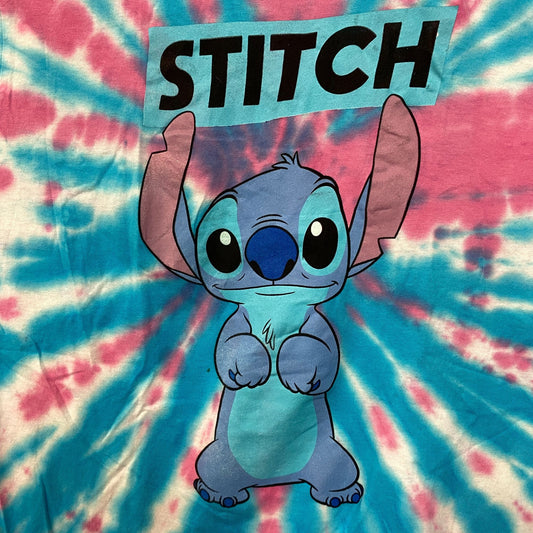 Disney Lilo & Stitch Animated Movie Stitch Tie Dye T-Shirt large