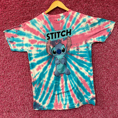 Disney Lilo & Stitch Animated Movie Stitch Tie Dye T-Shirt large