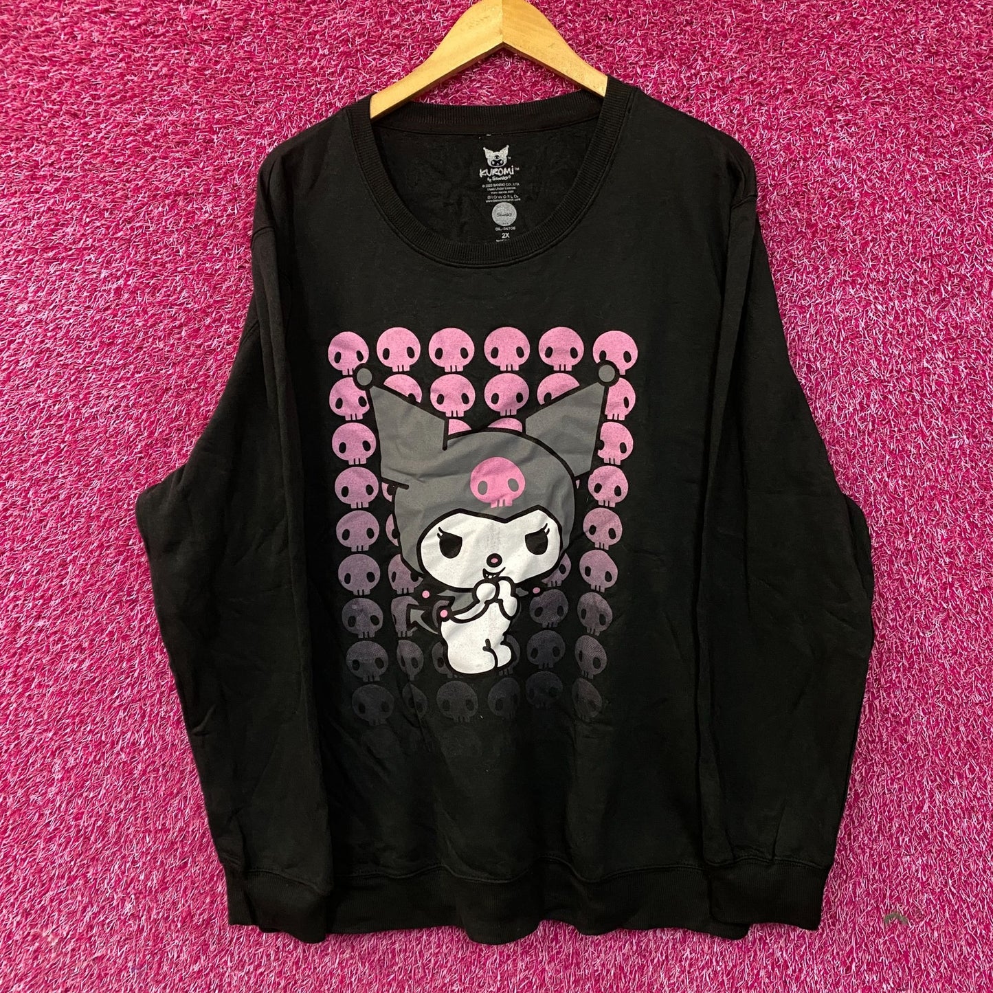 Kuromi skulls Crewneck sweater size 2X