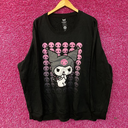 Kuromi skulls Crewneck sweater size 2X