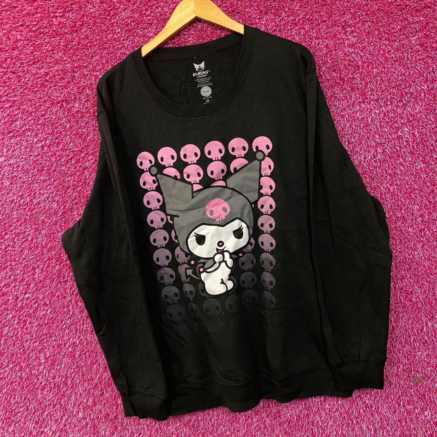 Kuromi skulls Crewneck sweater size 2X