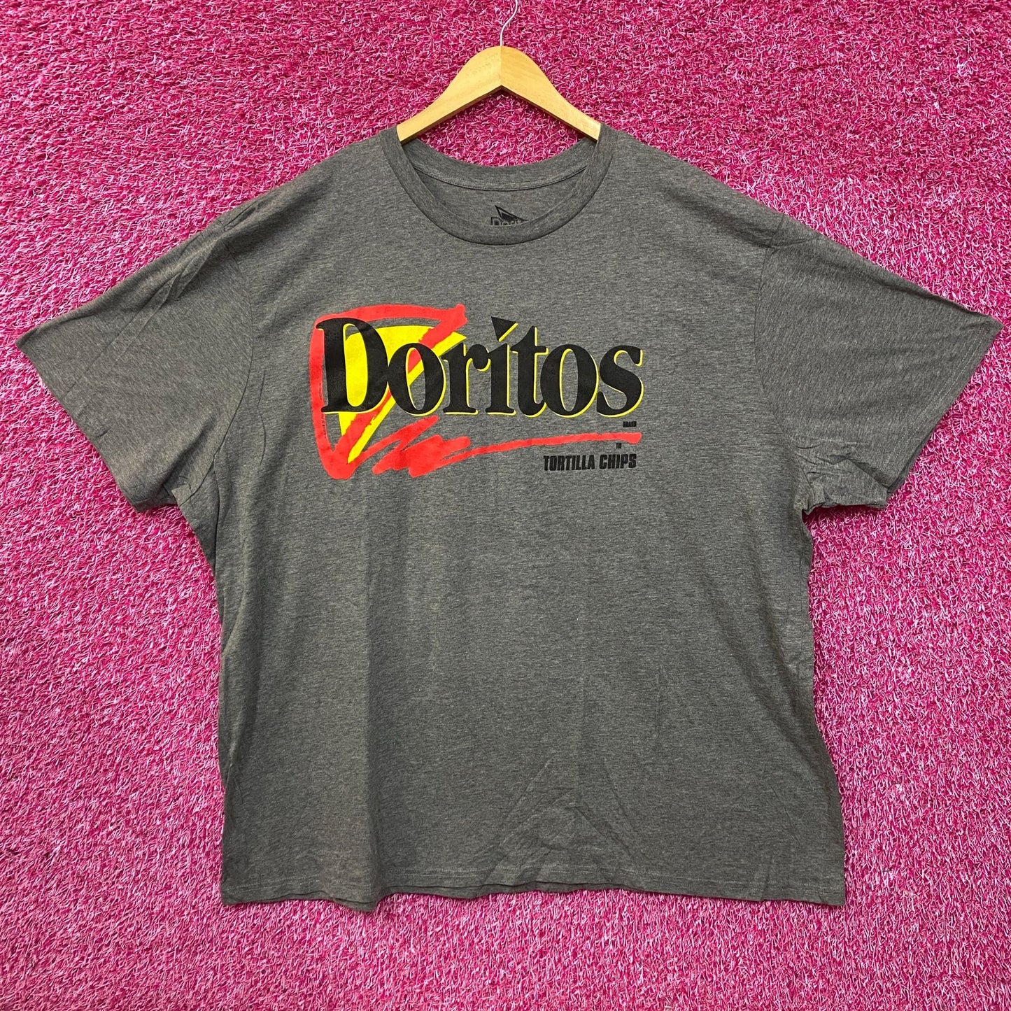 Doritos 90's Logo Tortilla Chips Graphic T-Shirt 4XL