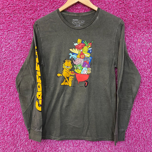 Garfield Hunger Cravings Long Sleeve T-Shirt Size Small