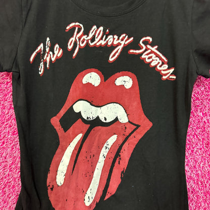 The Rolling Stones Hot Lips Logo Women’s Rock Band Top M