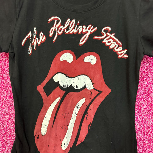 The Rolling Stones Hot Lips Logo Women’s Rock Band Top M