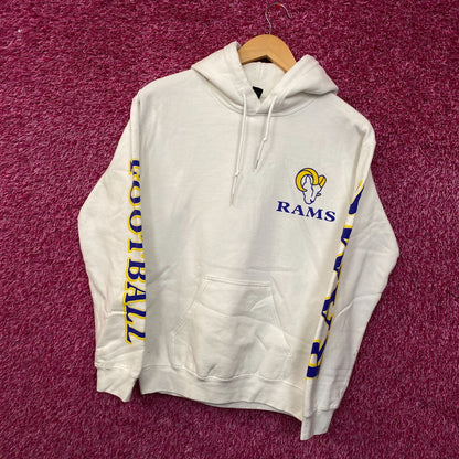 Junk Food Clothing Los Angeles Rams Pullover Hoodie Small