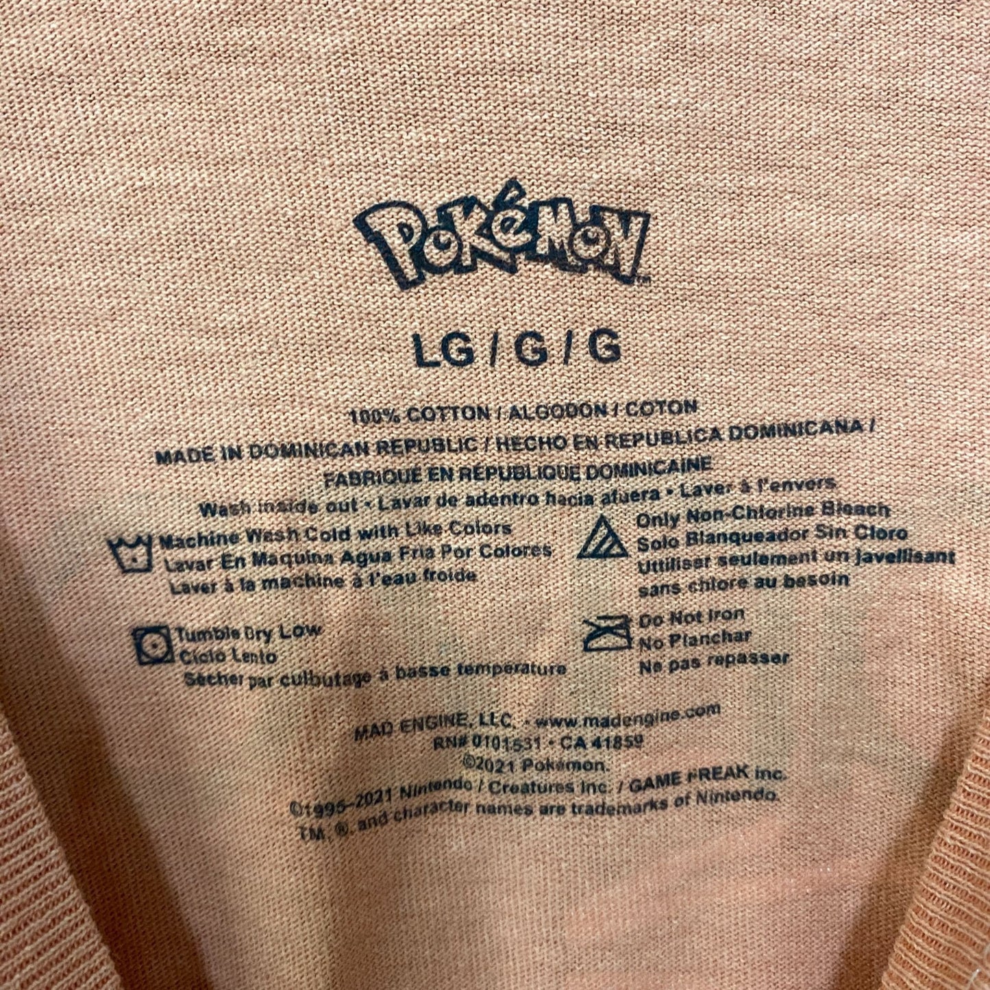 Charmander Evolutions Game Freak Pokemon Anime T-Shirt L