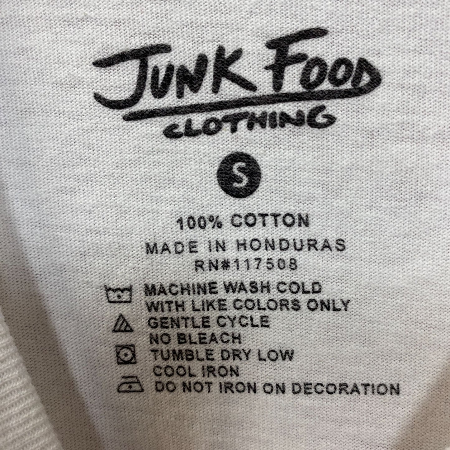 Junk Food Clothing Bonjour Ciao Crop Graphic Tee Small
