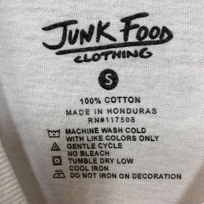 Junk Food Clothing Bonjour Ciao Crop Graphic Tee Small