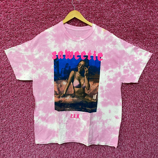 Saweetie PBN Icey Wifey Tie dye Tshirt size Large
