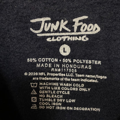 Junk Food Chicago Bears Logo Helmet Flea Market Crew Sweatshirt Large