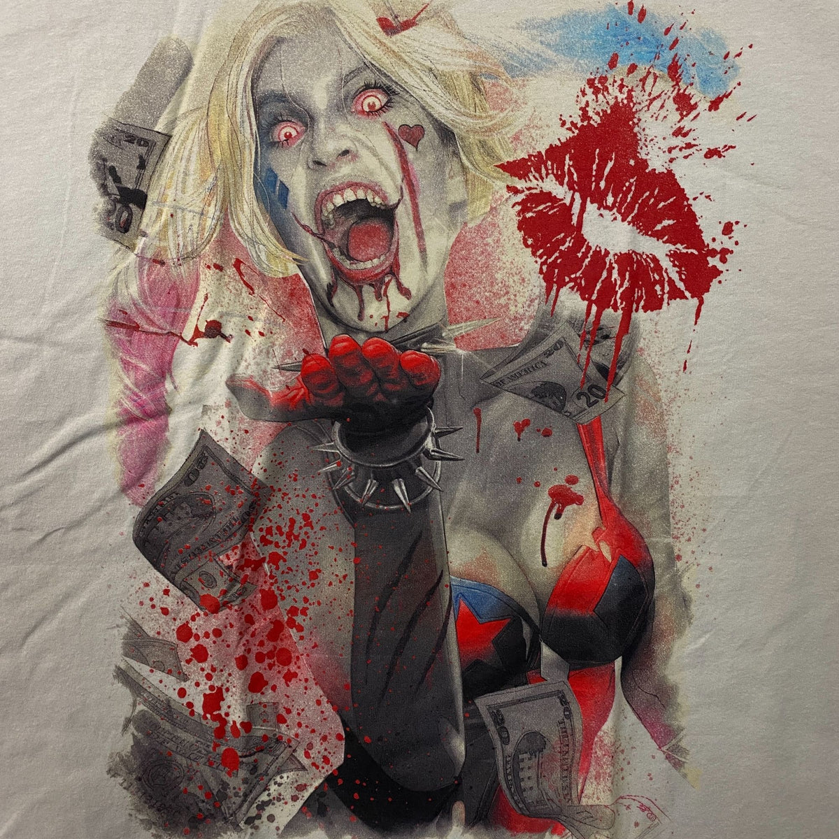 DCeased Comics Harley Quinn Zombie Graphic T-Shirt XL