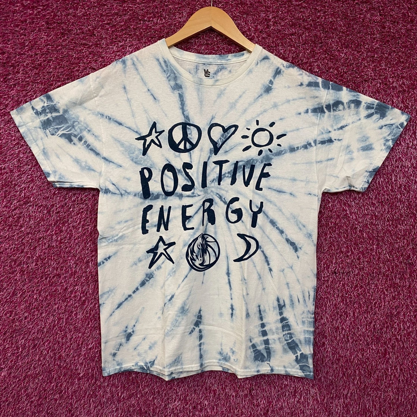Junk Food Clothing NBA Positive Energy Tie-Dye T-Shirt Large
