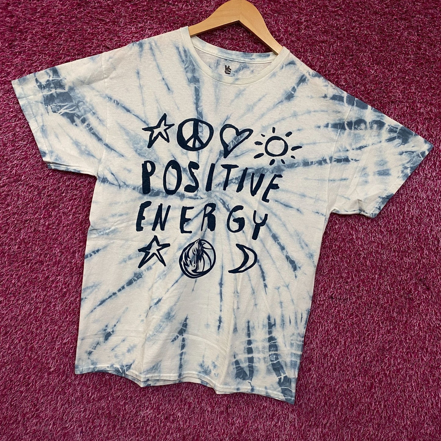 Junk Food Clothing NBA Positive Energy Tie-Dye T-Shirt Large