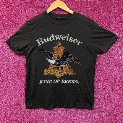 Budweiser King Of Beer American Bald Eagle Logo T-Shirt Small